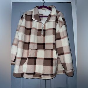 3X Como Blu Flannel pull over